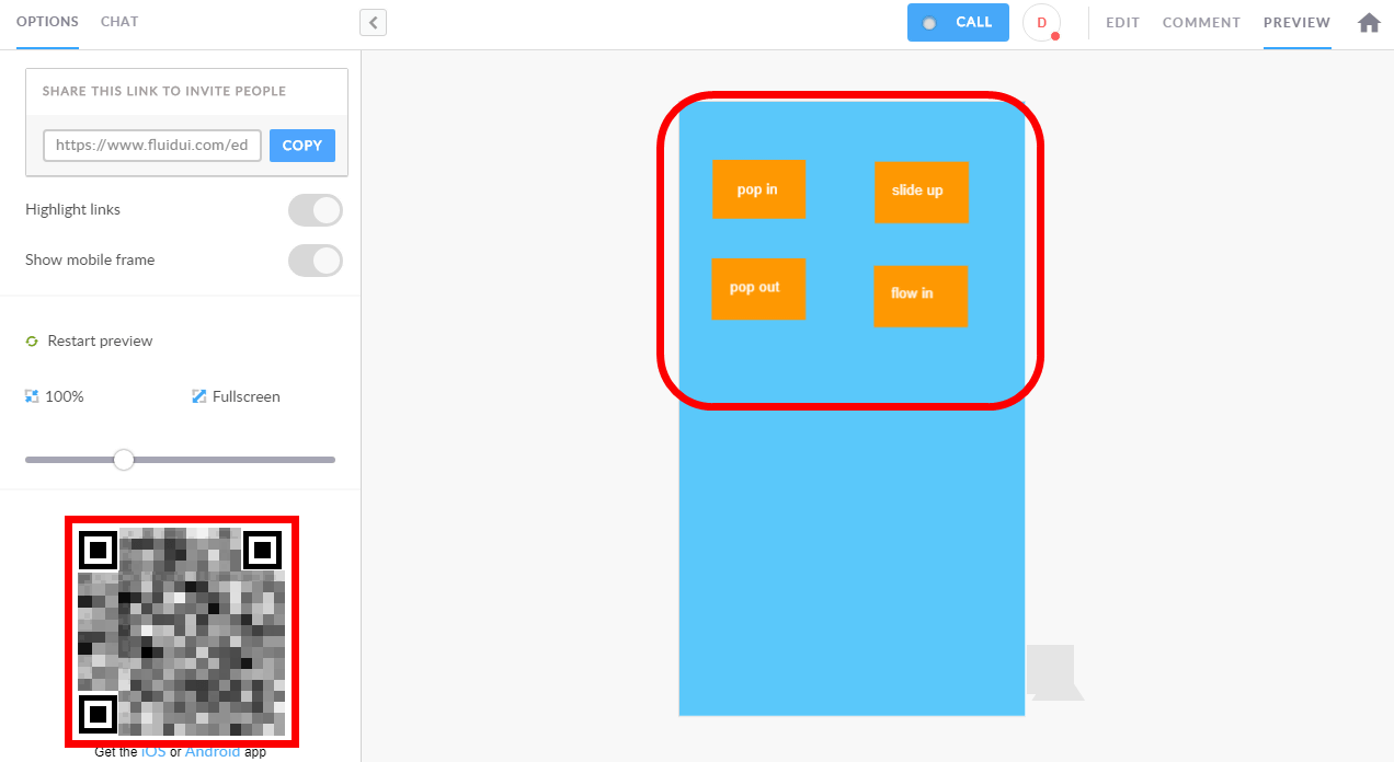 無料で動きのついたデザインモックアップを作りios Androidで動作確認ができる Fluid Ui Gigazine