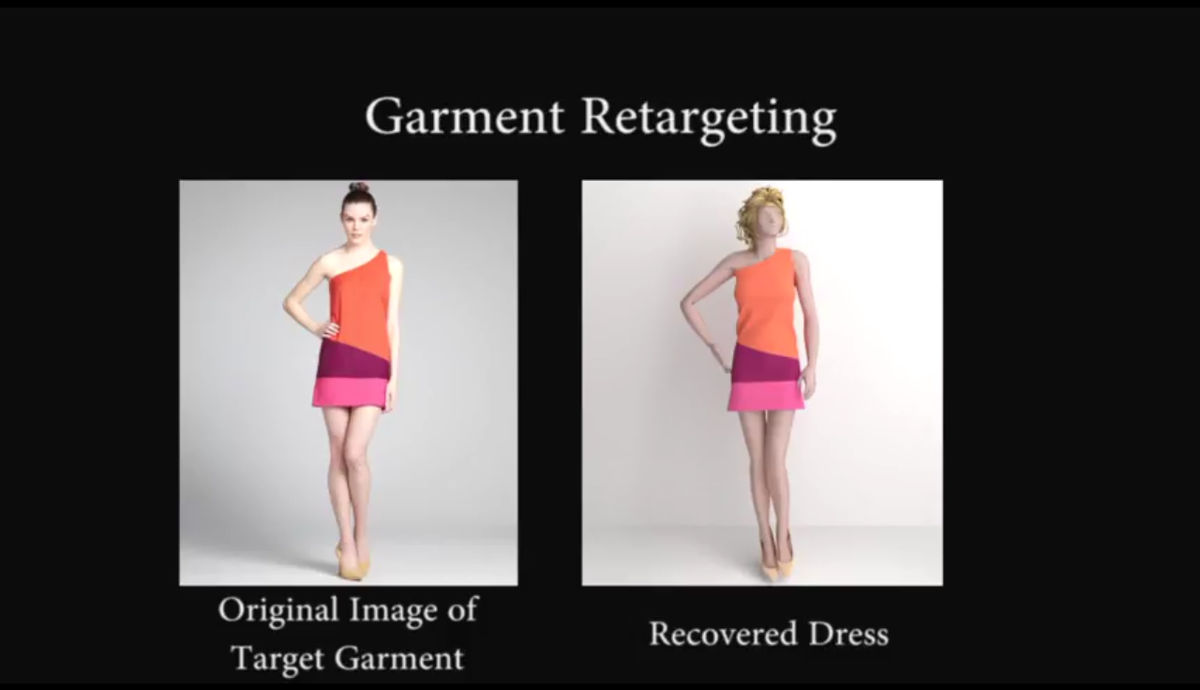 1枚の写真から服の3dモデルを作成して自分の体型に合わせた着せ替え