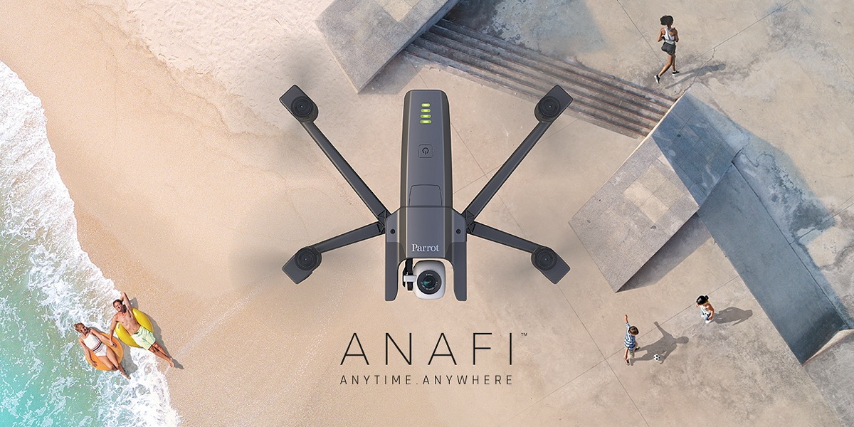 4K HDRカメラ搭載の折り畳みドローン「ANAFI」をParrotが発表