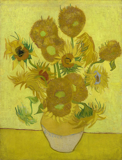 It Turns Out That The Yellow Color Of Van Gogh S Masterpiece Himawari Fades As The Source Of Light Gigazine