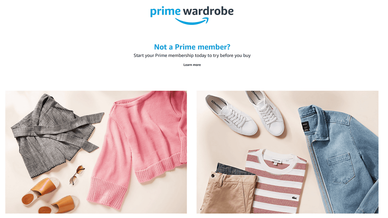 Amazonで アパレル商品を試着してから購入決定ok 返品は完全無料 というサービス Prime Wardrobe が正式にスタート Gigazine