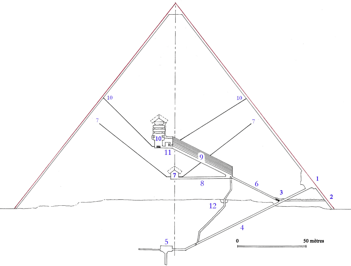 ギザの大ピラミッド は内部の部屋に電磁エネルギーを集められる構造になっていることが判明 Gigazine