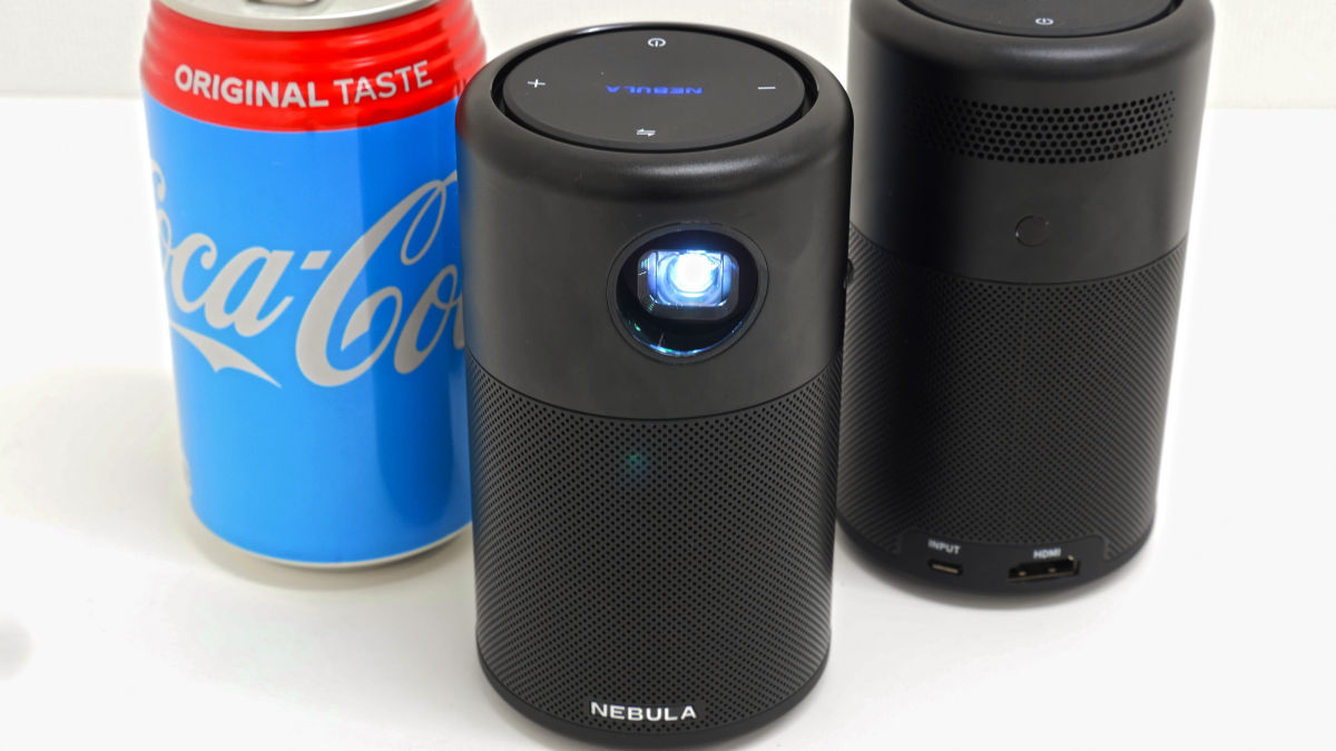 I tried using Anker's mobile projector 'Nebula Capsule Pro' that is  convenient to carry with 350 ml can size - GIGAZINE