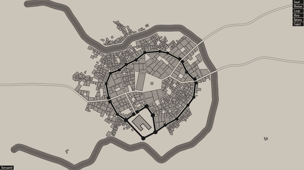 中世風の架空都市を一瞬で自動生成してくれる Medieval Fantasy City Generator Gigazine