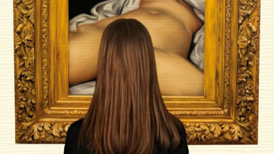 女性器をクローズアップで描いた絵画 世界の起源 の謎が解き明かされる Gigazine