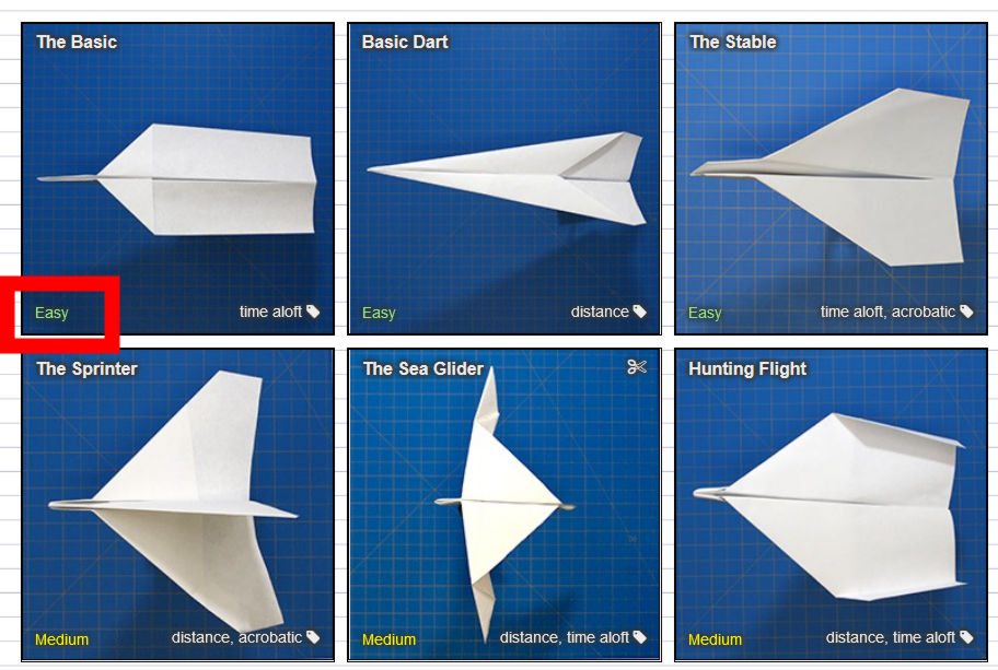 さまざまな紙飛行機の折り方を写真やムービーで解説してくれる Fold N Fly Gigazine