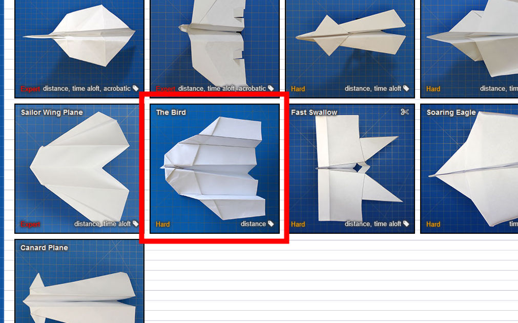 さまざまな紙飛行機の折り方を写真やムービーで解説してくれる Fold N Fly Gigazine