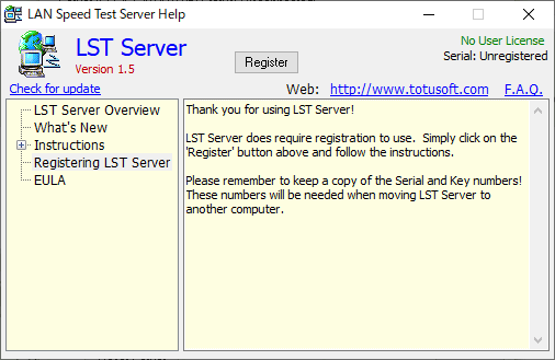 how do you know if a computer is an lst server
