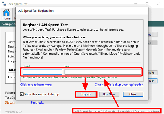 lst server example for lan test