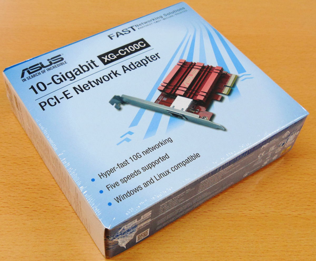 10Gbps対応のネットワークカード「ASUS 10Gネットワ​​ークアダプタ PCI 