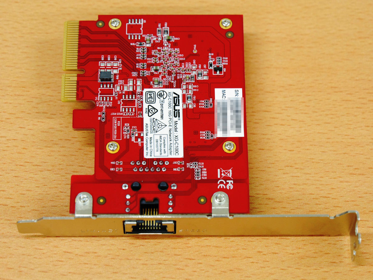 10Gbps対応のネットワークカード「ASUS 10Gネットワ​​ークアダプタ PCI ...