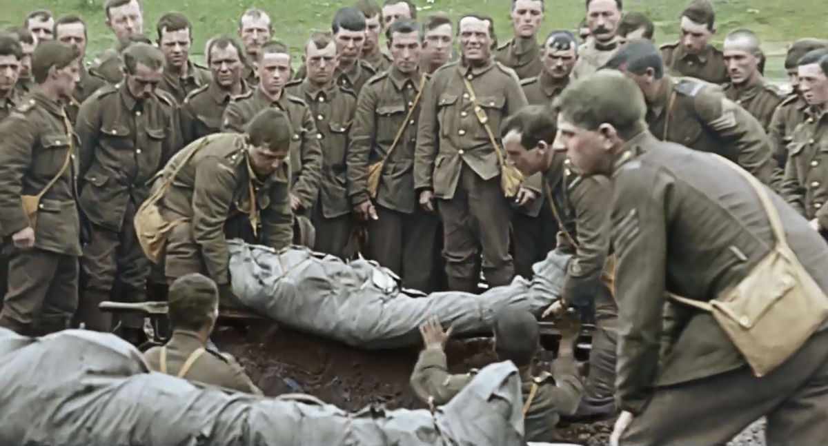 第一次世界大戦の映像を最新技術でカラー化したドキュメンタリー映画 They Shall Not Grow Old 予告編が公開中 Gigazine