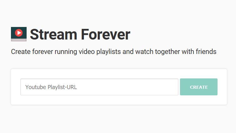 Youtubeの再生リストをストリーミング配信のようなライブ感で再生できる Stream Forever Gigazine