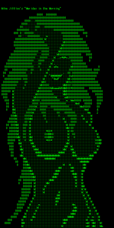 There are many enthusiasts of ASCII art and ASCII pornography even in the p...