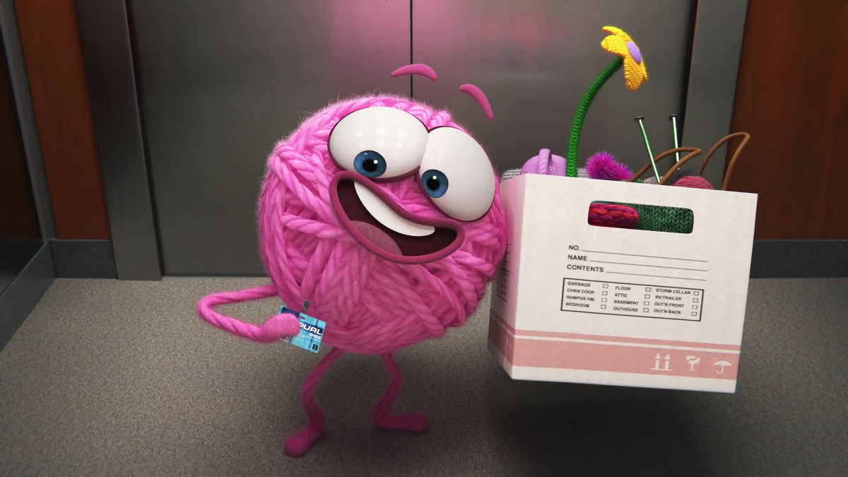 Disney Pixar is releasing a short film 'Purl' on YouTube, a story of a  different color wool ball struggling in a male-only workplace - GIGAZINE