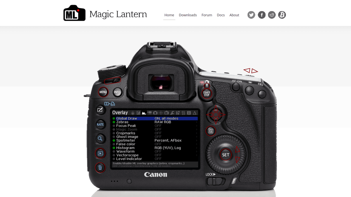 キヤノンのeosシリーズがめちゃくちゃ使いやすくなる非公式ファームウェア拡張 Magic Lantern Gigazine