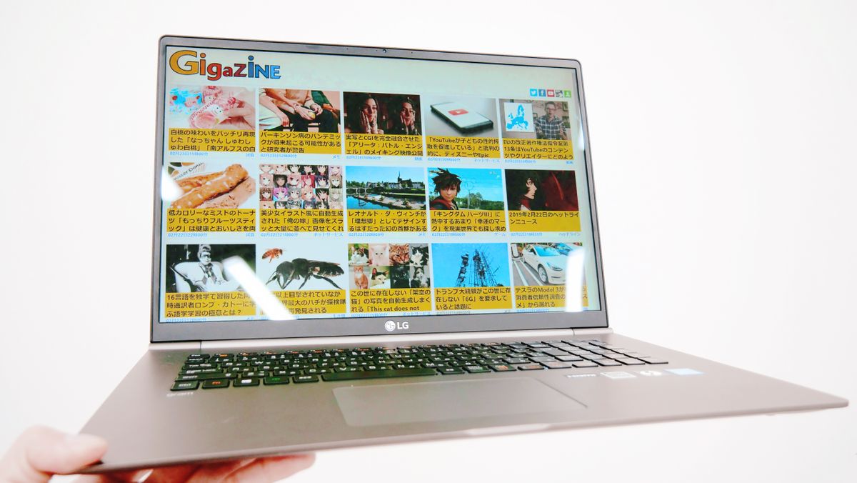 17-inch large-screen notebook PC `` LG gram '' review that played