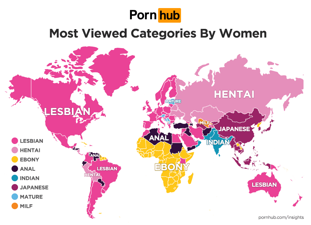 How do women's adult movie preferences differ by country / region? Analyze  popular pornographic sites - GIGAZINE