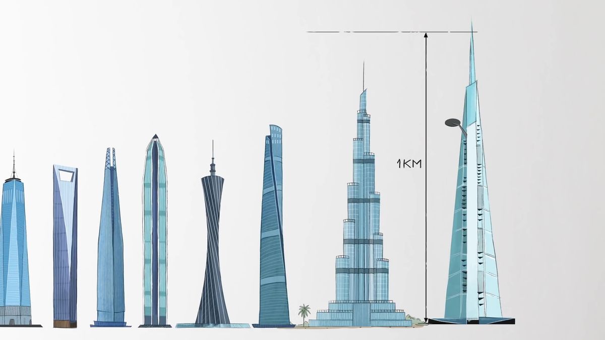 高さ1600mの超高層ビルは一体どんなビルになるのか解説するムービー Gigazine