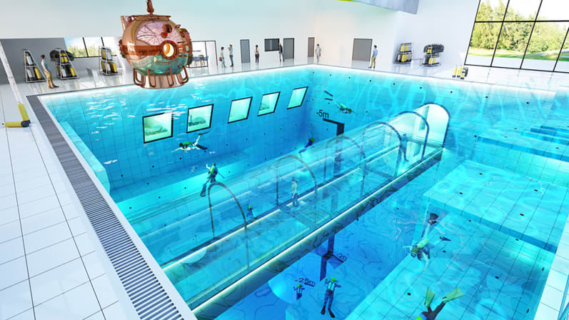 水深45メートルの 世界一深いプール がポーランドでオープン予定 Gigazine