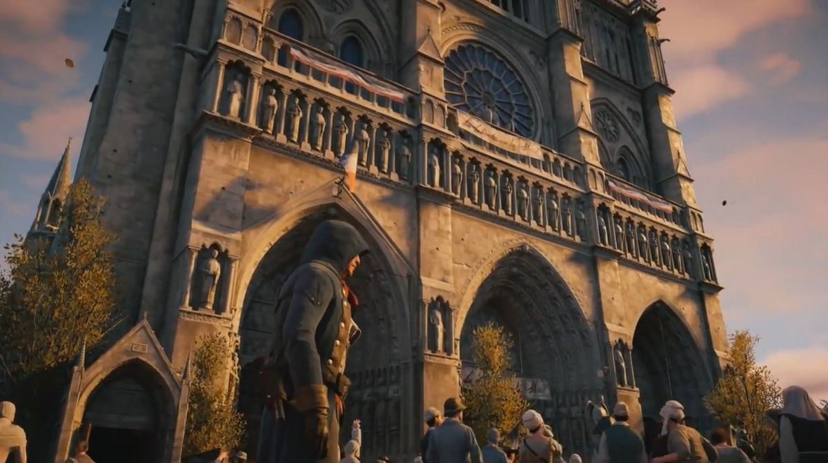 火災に見舞われたノートルダム大聖堂の再建に人気アクションゲームが役立つかもしれない Gigazine