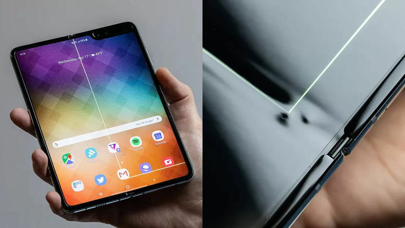 Samsung初の折りたたみスマホ Galaxy Fold をゲットしたその日にディスプレイが破損したという報告 Gigazine