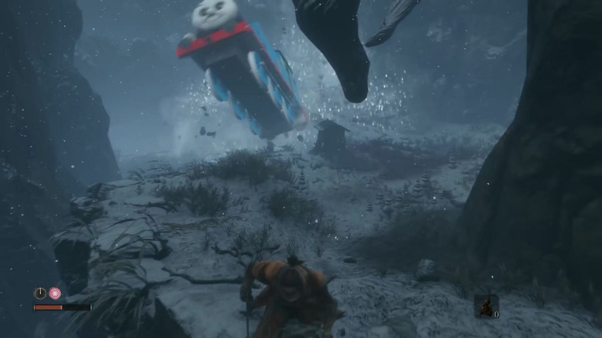 This PC mod replaces Sekiro's Great Serpent with Thomas the Tank