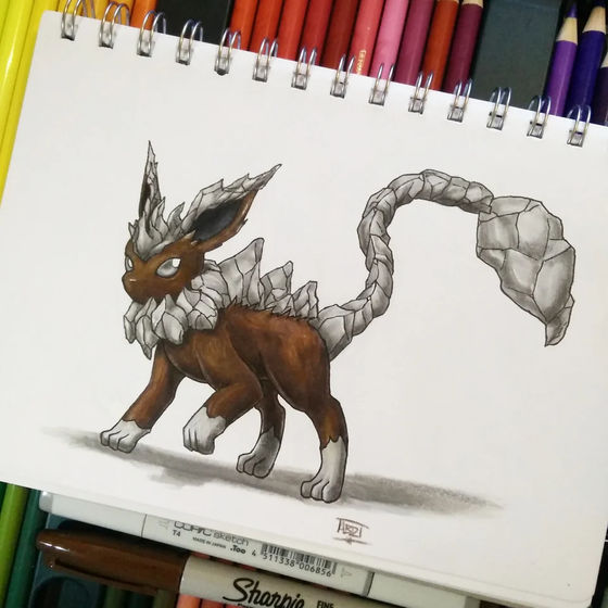 もしもあのポケモンのタイプが違ったら をアーティストがお絵描きで表現 Gigazine