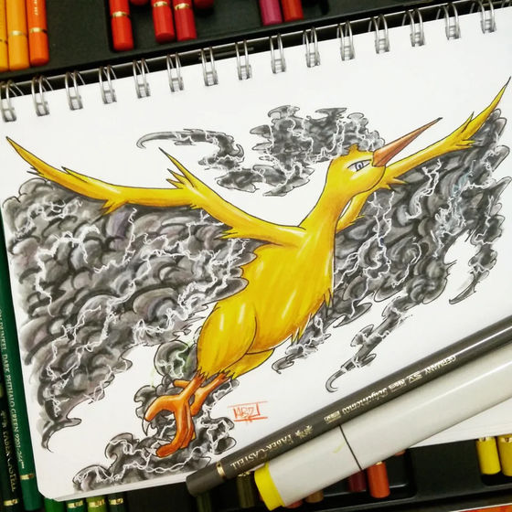 もしもあのポケモンのタイプが違ったら をアーティストがお絵描きで表現 Gigazine