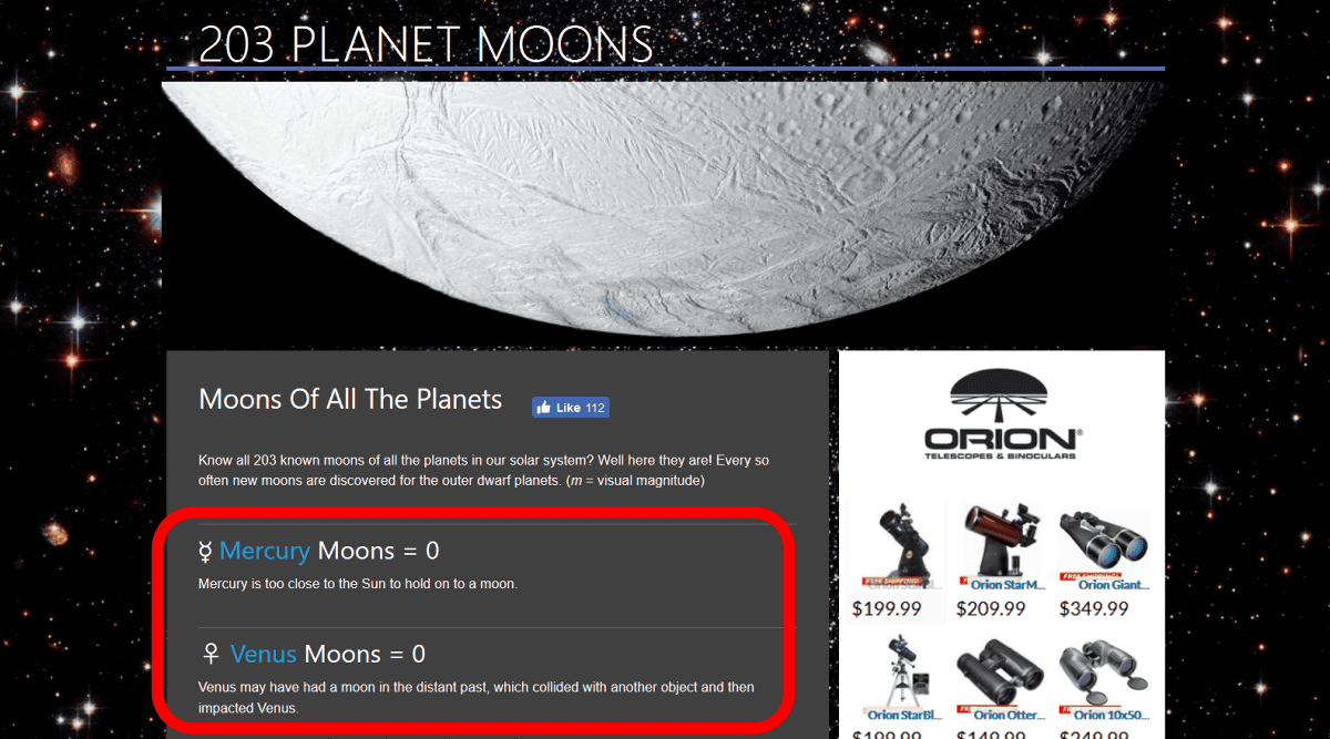 太陽系に存在する 3個の衛星 を網羅したウェブサイト 3 Planet Moons Gigazine