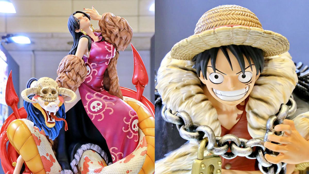 60cm Taller Than A Dress Boa Hancock And Luffy S Statue Figure Gigazine