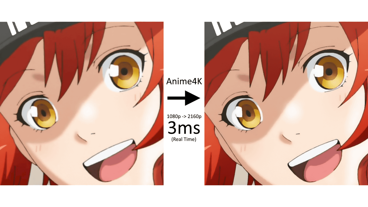 リアルタイムでアニメを4kサイズにアップスケーリングできるオープン