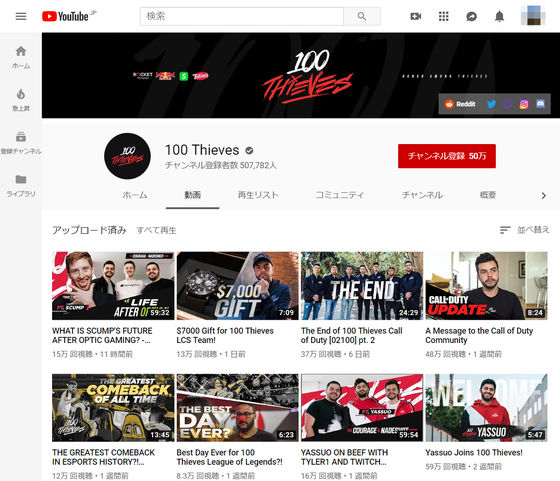 100 Thieves, Wikitubia