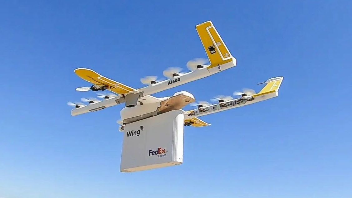 wing drone delivery