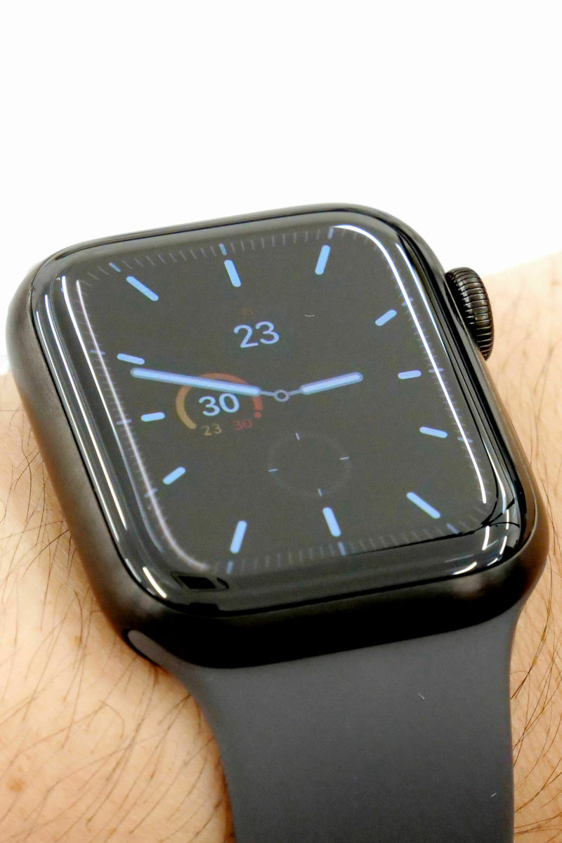 美品】Apple Watch series5 ブラックチタン 44mm-