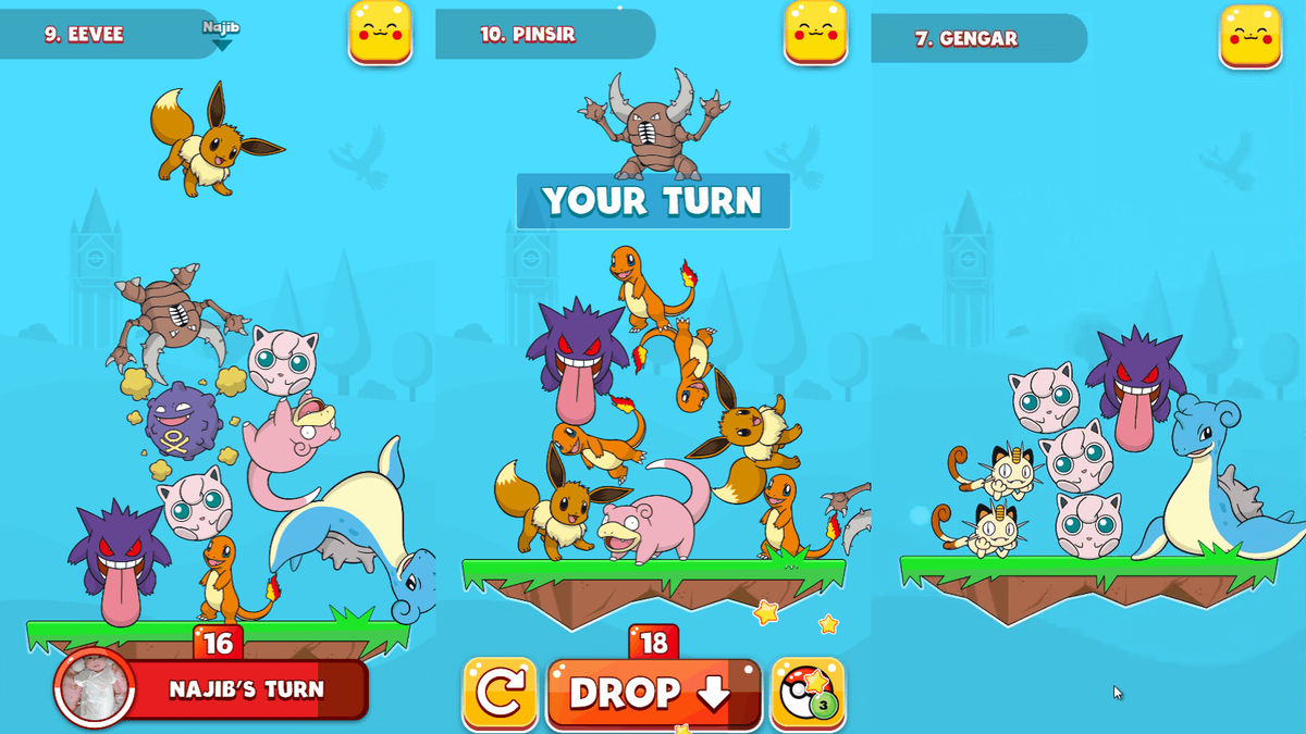 A free online battle game `` Pokemon Tower Battle '' just by