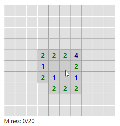 minesweeper game displays hidden pictures