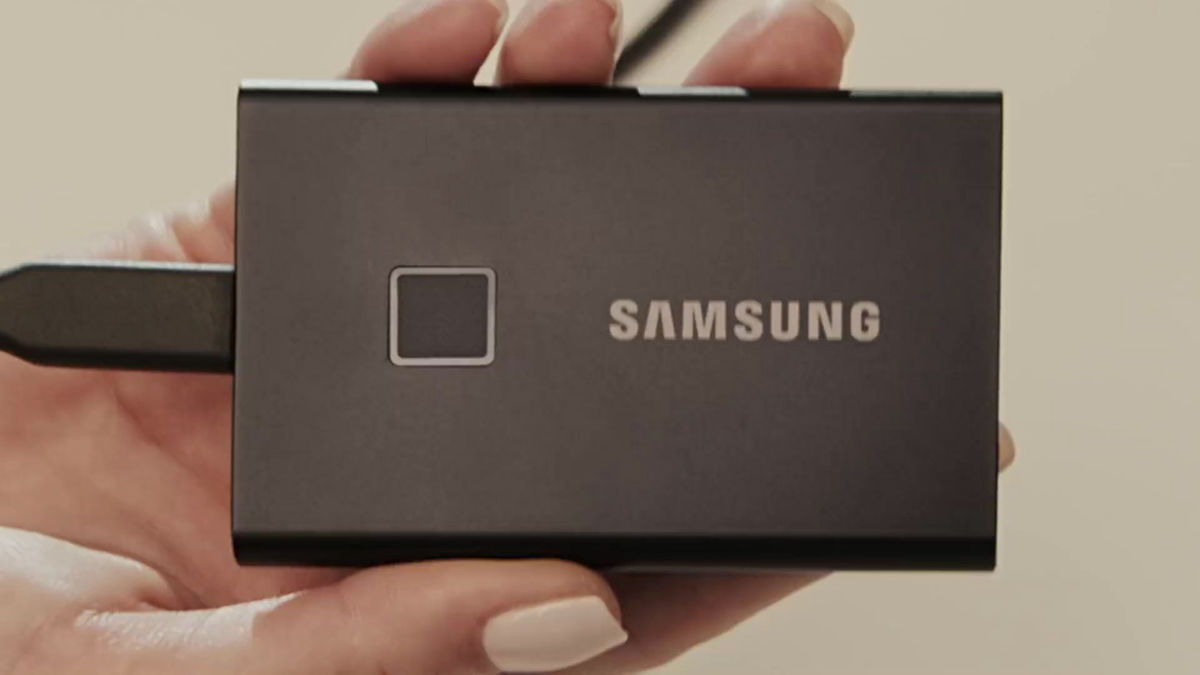 Samsung announces external SSD `` Portable SSD T7 Touch '' with fingerprint  authentication - GIGAZINE