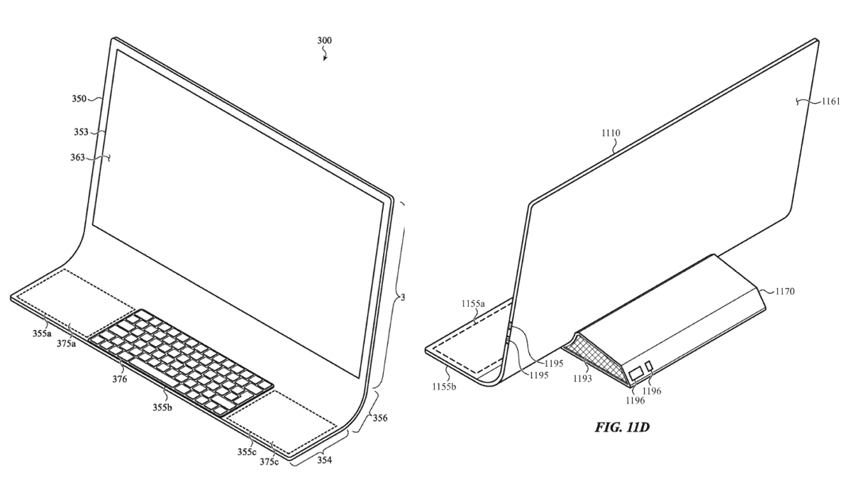 PCを湾曲したガラスシートで覆って「ディスプレイとキーボードを一体化