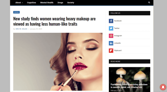 New study finds women wearing heavy makeup are viewed as having