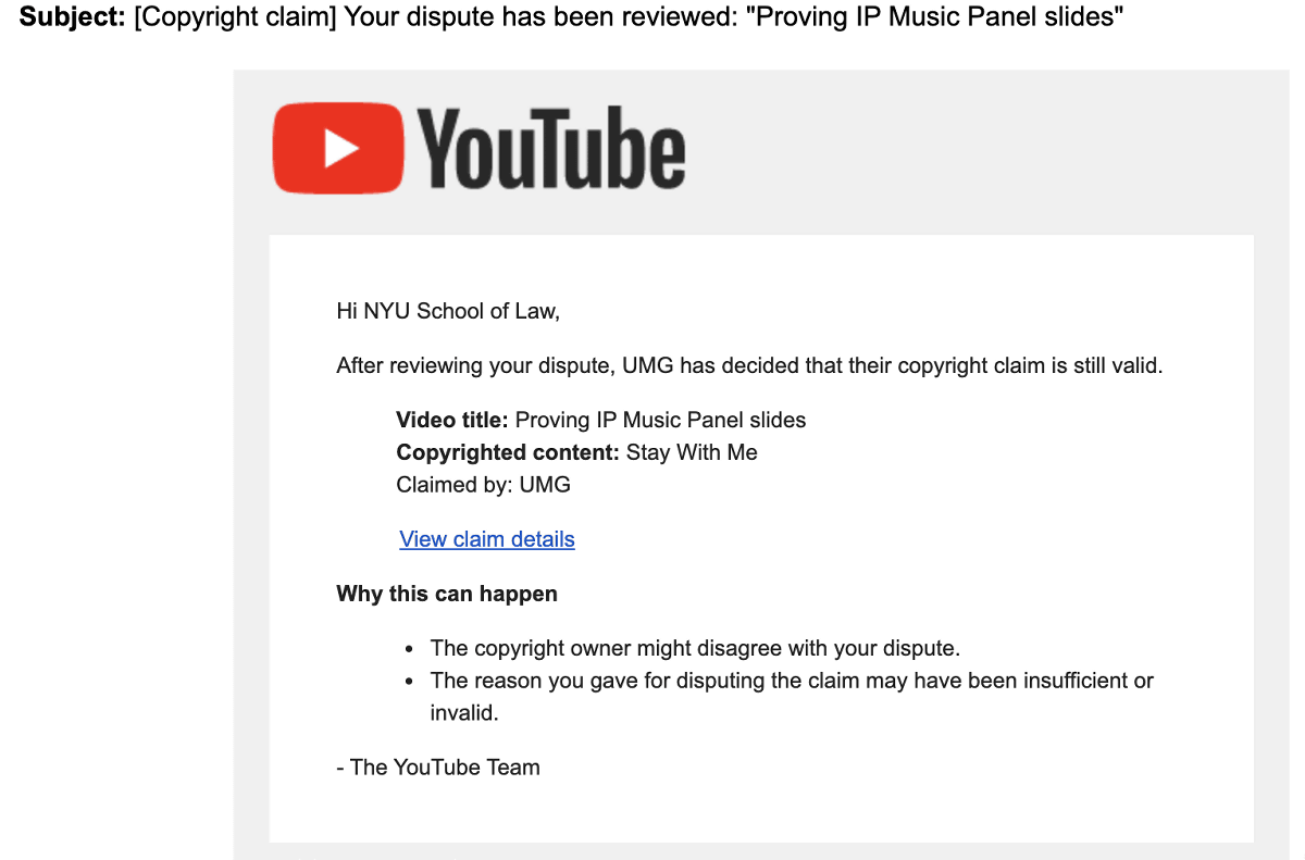Youtubeで 著作権侵害を解説したムービー が著作権侵害の申し立てを受けてしまう Gigazine