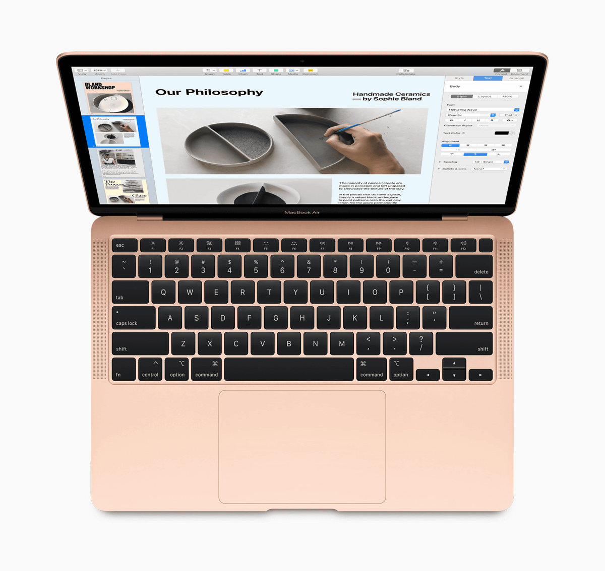 The new MacBook Air is equipped with the 10th generation Intel