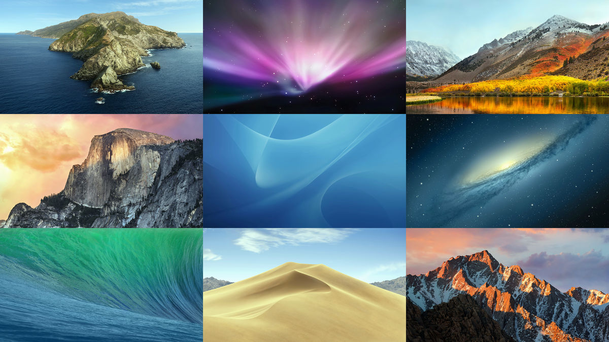 Looking Back On Successive Default Wallpapers From Mac Os X To Macos It Looks Like This Gigazine