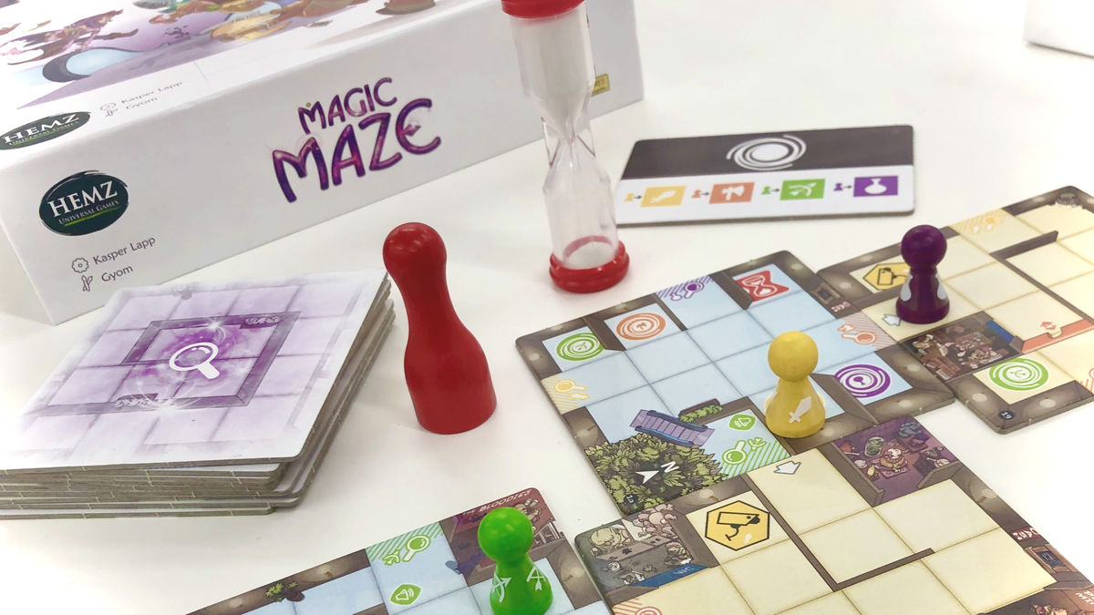 会話厳禁で制限時間内に協力して脱出を目指す激ムズ協力型ボードゲーム Magic Maze レビュー Gigazine