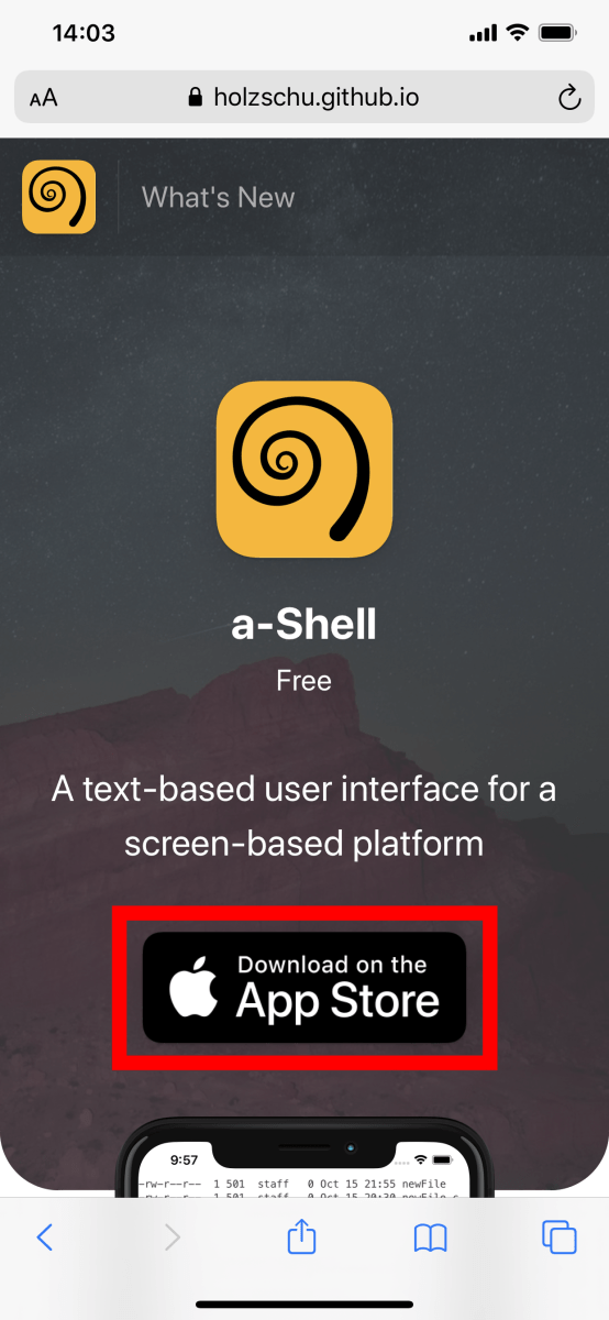 無料でiphoneやipad上でコマンドやプログラムを実行できるターミナルアプリ A Shell Gigazine
