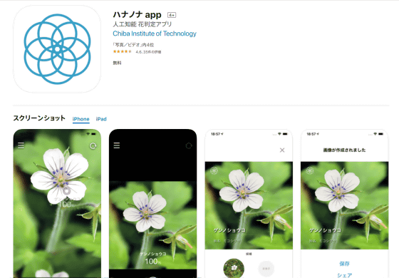 無料でカメラを向けた花の名前を即座にaiが教えてくれるアプリ ハナノナ を使ってみた Gigazine