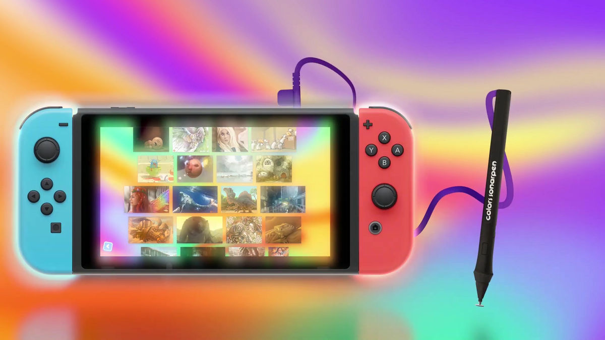 Nintendo Switchでイラスト制作が可能になるお絵描きソフト Colors Live が登場 筆圧感知可能な専用ペンも付属 Gigazine