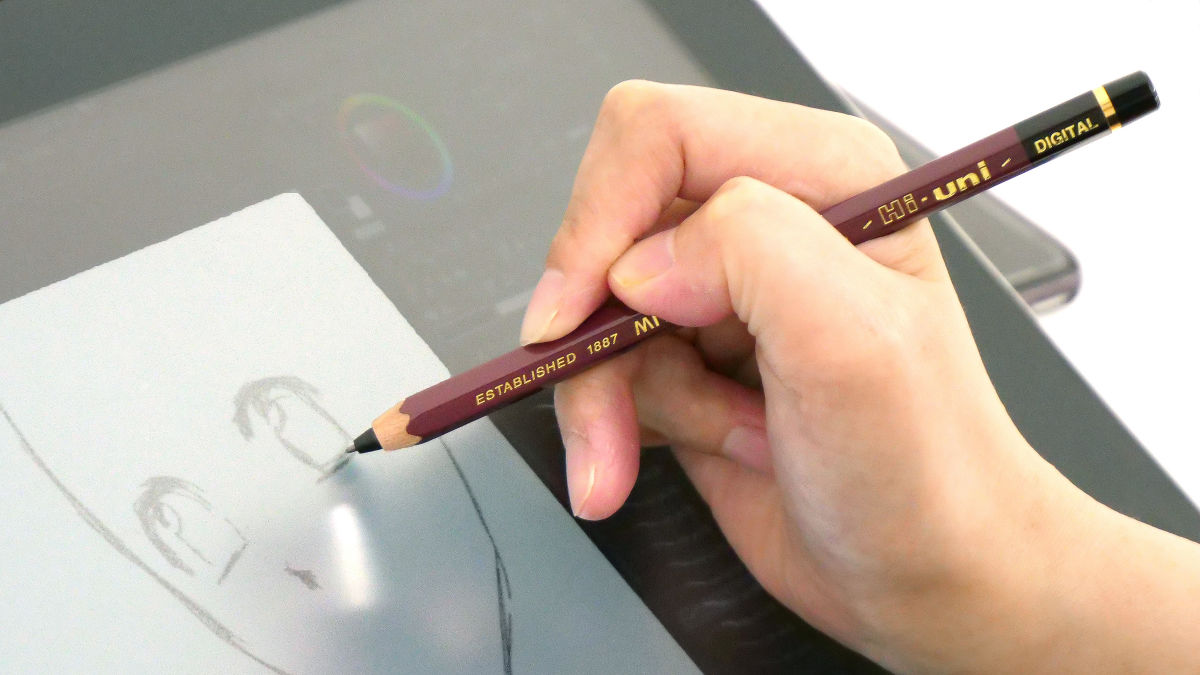 高級鉛筆「ハイユニ」の質感＆硬度を忠実に再現したデジタルペン「Hi-uni DIGITAL for Wacom」を実際に使ってみたレビュー -  GIGAZINE