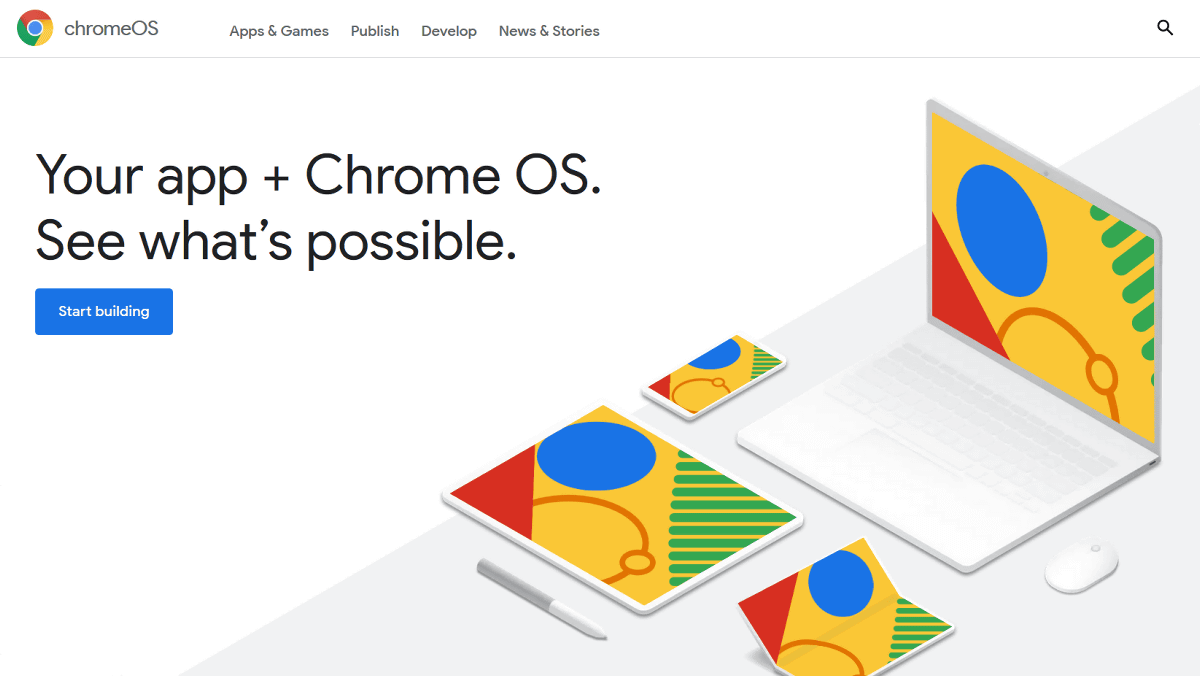 Google publishes website &#39;ChromeOS.dev&#39; that supports Android application  development and optimization on Chromebook - GIGAZINE