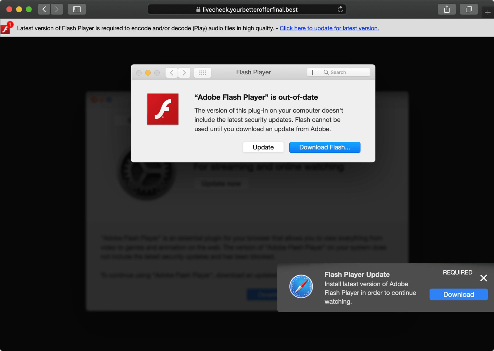 mac adobe flash player install manager check if legit